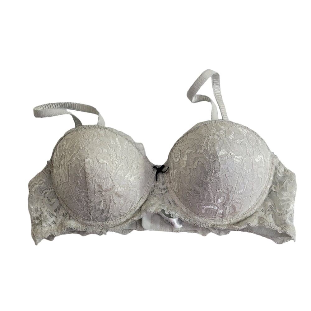 Marilyn Monroe Green Lace Full Coverage Convertible Underwire Push Up Bra Sz 36C